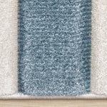Ocean Blocks 5'3" x 7'7" Banded Rectangle Area Rug - Blue, White