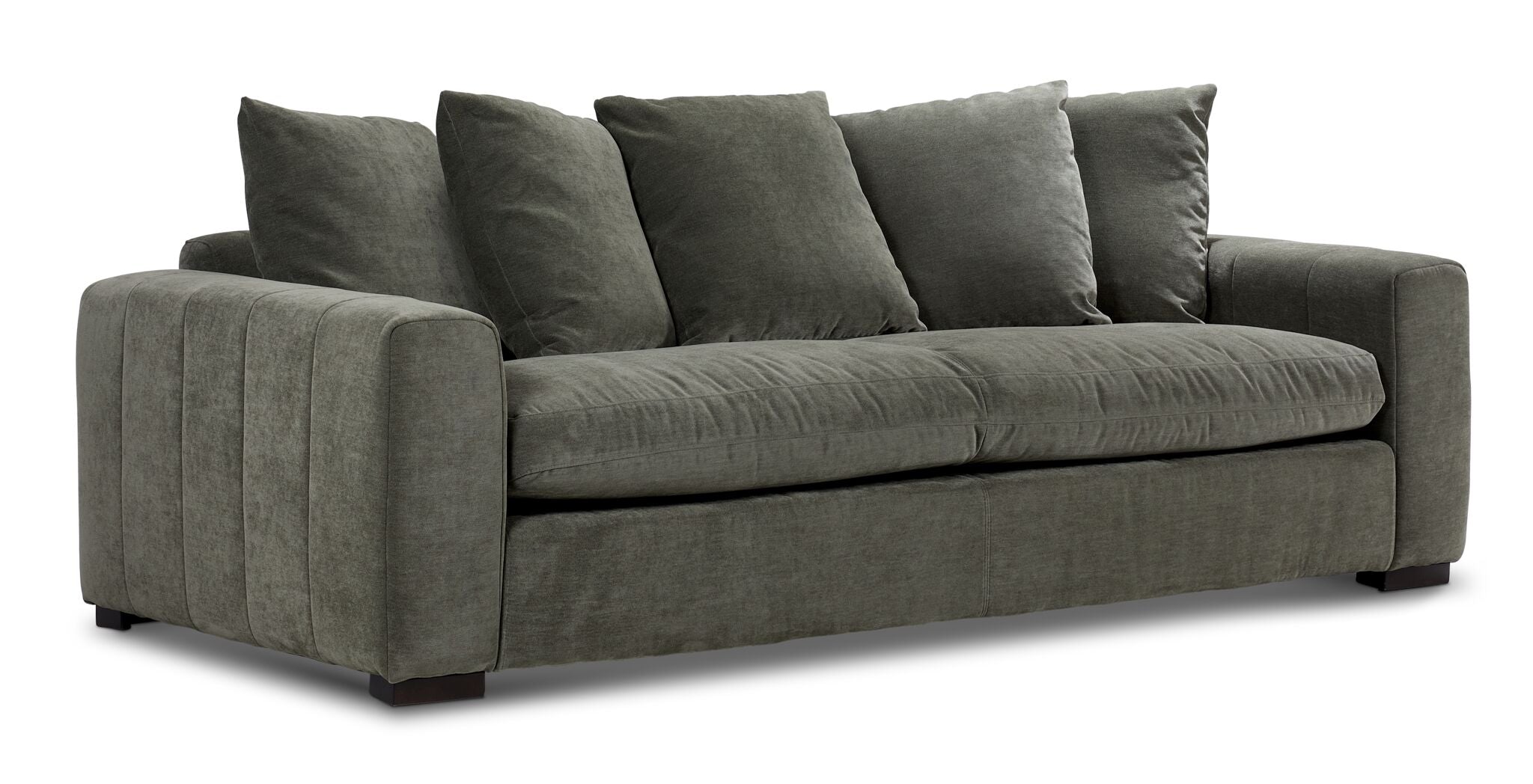Frazer Sofa and Loveseat Set - Forest Green