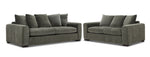 Frazer Sofa and Loveseat Set - Forest Green