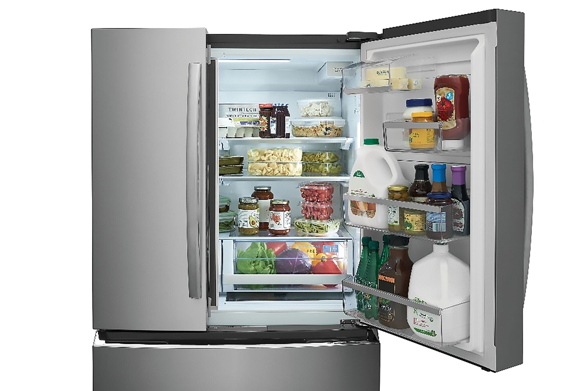 Frigidaire Gallery 36" 22 Cu. Ft. Smudge-Proof Stainless Steel Counter-Depth 4-Door French Door Refrigerator - GRMG2272CF