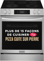 Frigidaire Gallery Cuisinière électrique 6,2 pi³ autonome avec pierre à pizza acier inoxydable GCFE307CBF--