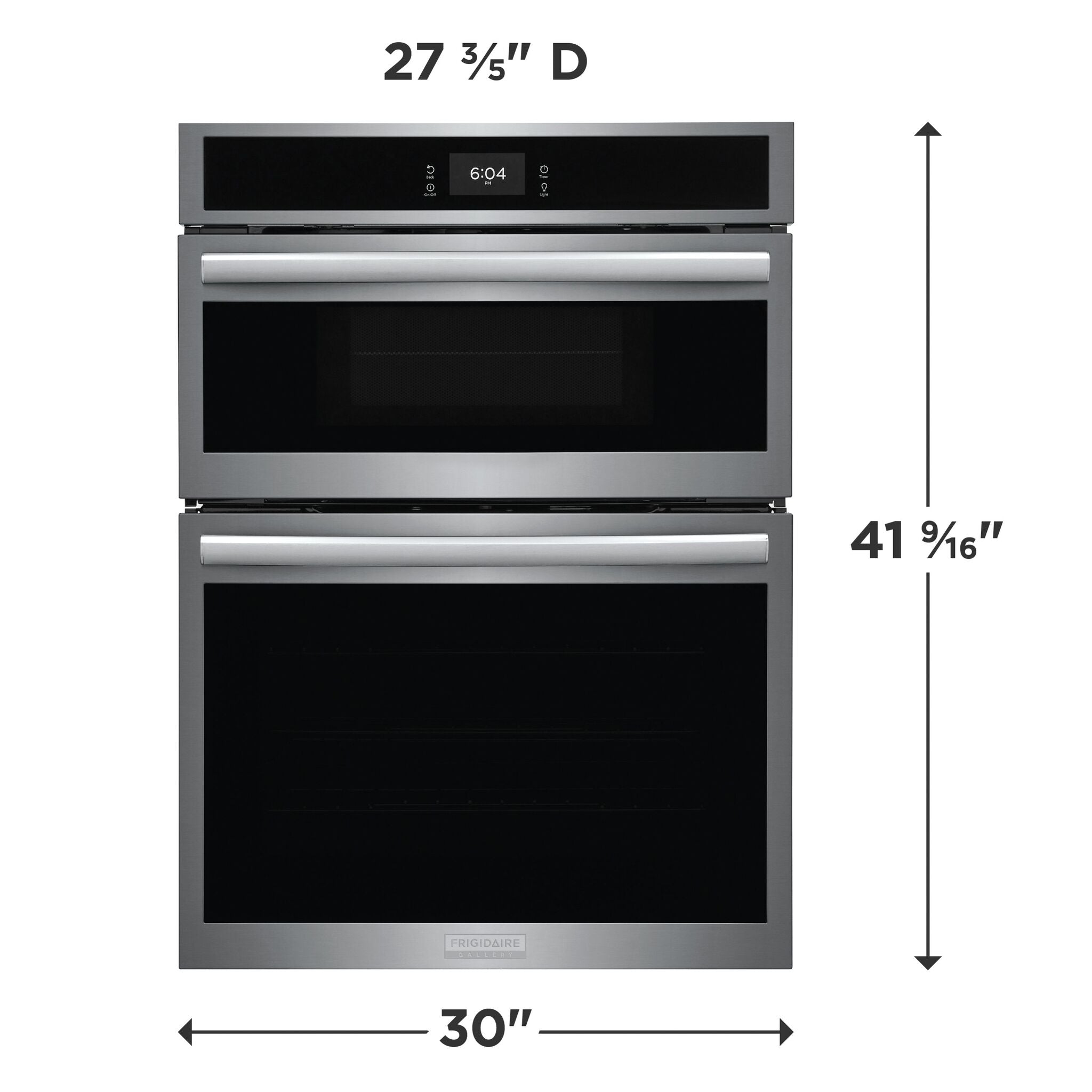 Frigidaire Gallery Stainless Steel 30" Electric Wall Oven and Microwave Combination with Stone-Baked Pizza (5.3 Cu. Ft.) - GCWM3070AF