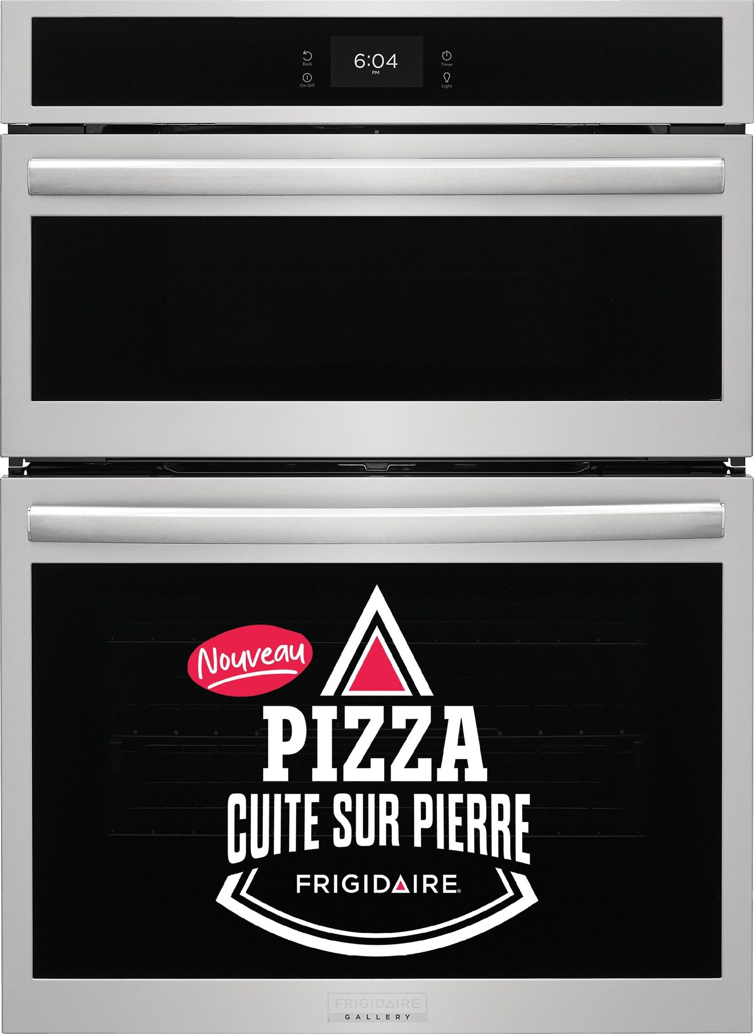Frigidaire Gallery Combiné Four encastré et four micro-ondes (5,3 pi³/1,7 pi³) avec mode pizza cuite sur pierre 30 po acier inoxydable GCWM3070AF--