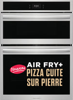 Frigidaire Gallery Combiné Four encastré et four micro-ondes (5,3 pi³/1,7 pi³) avec mode pizza cuite sur pierre 30 po acier inoxydable GCWM3070AF--