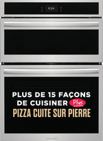 Frigidaire Gallery Combiné Four encastré et four micro-ondes (5,3 pi³/1,7 pi³) avec mode pizza cuite sur pierre 30 po acier inoxydable GCWM3070AF--