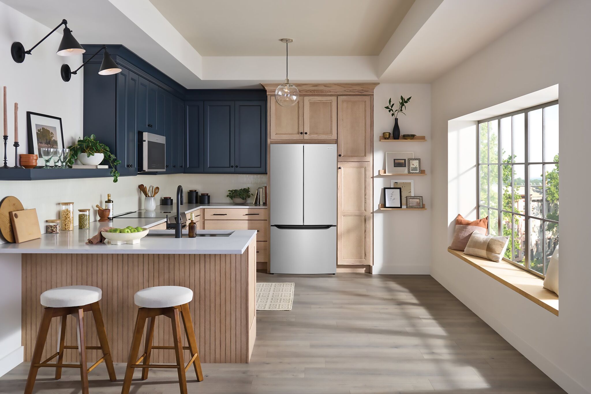 Frigidaire 33" 20 Cu. Ft. Stainless Steel Counter-Depth French Door Refrigerator - FRFG2033AV