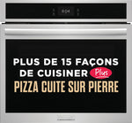 Frigidaire Gallery Four encastré simple 5,3 pi³ avec mode pizza cuite sur pierre 30 po acier inoxydable GCWS3070AF--