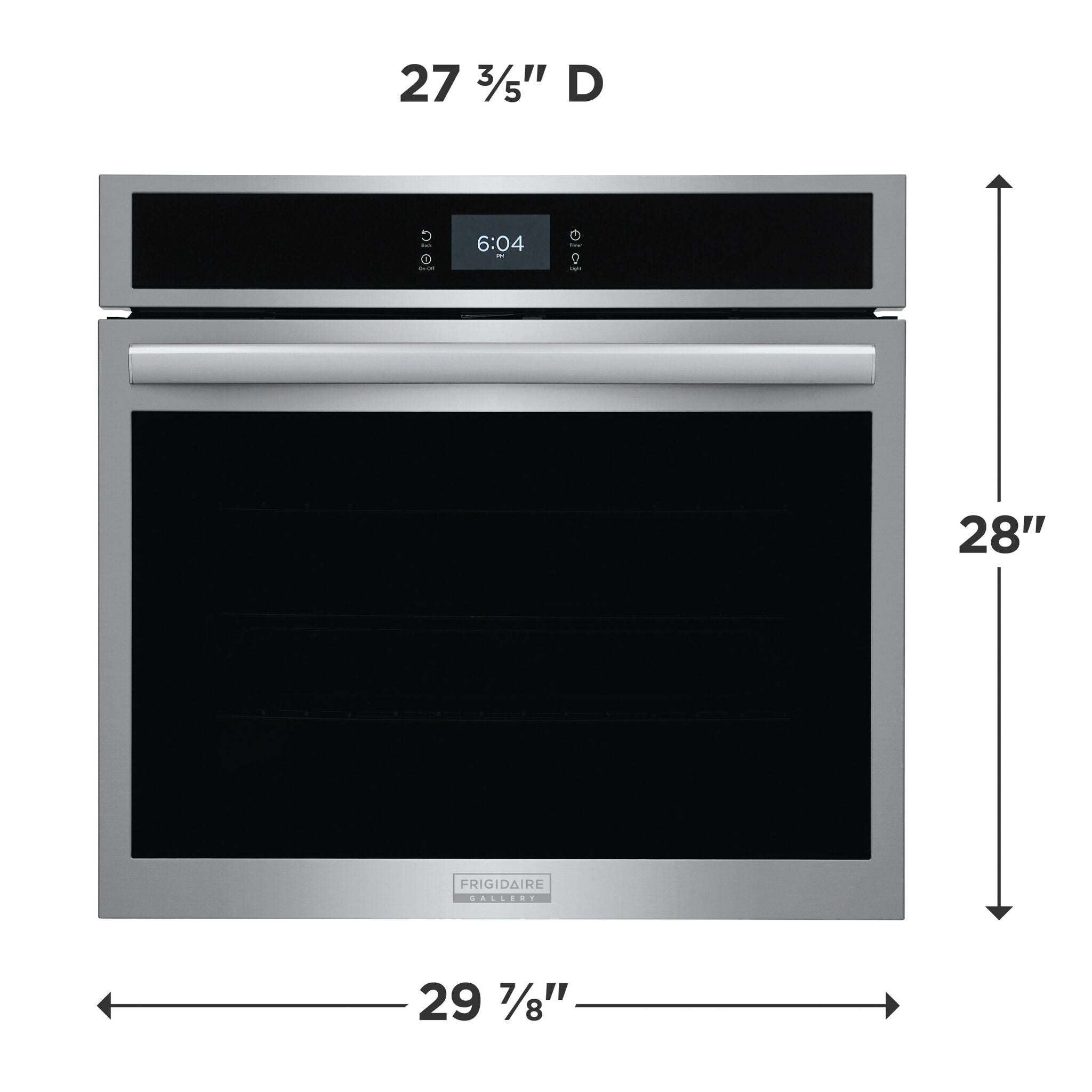 Frigidaire Gallery Stainless Steel 30" Single Electric Wall Oven with Stone-Baked Pizza (5.3 Cu. Ft.) - GCWS3070AF