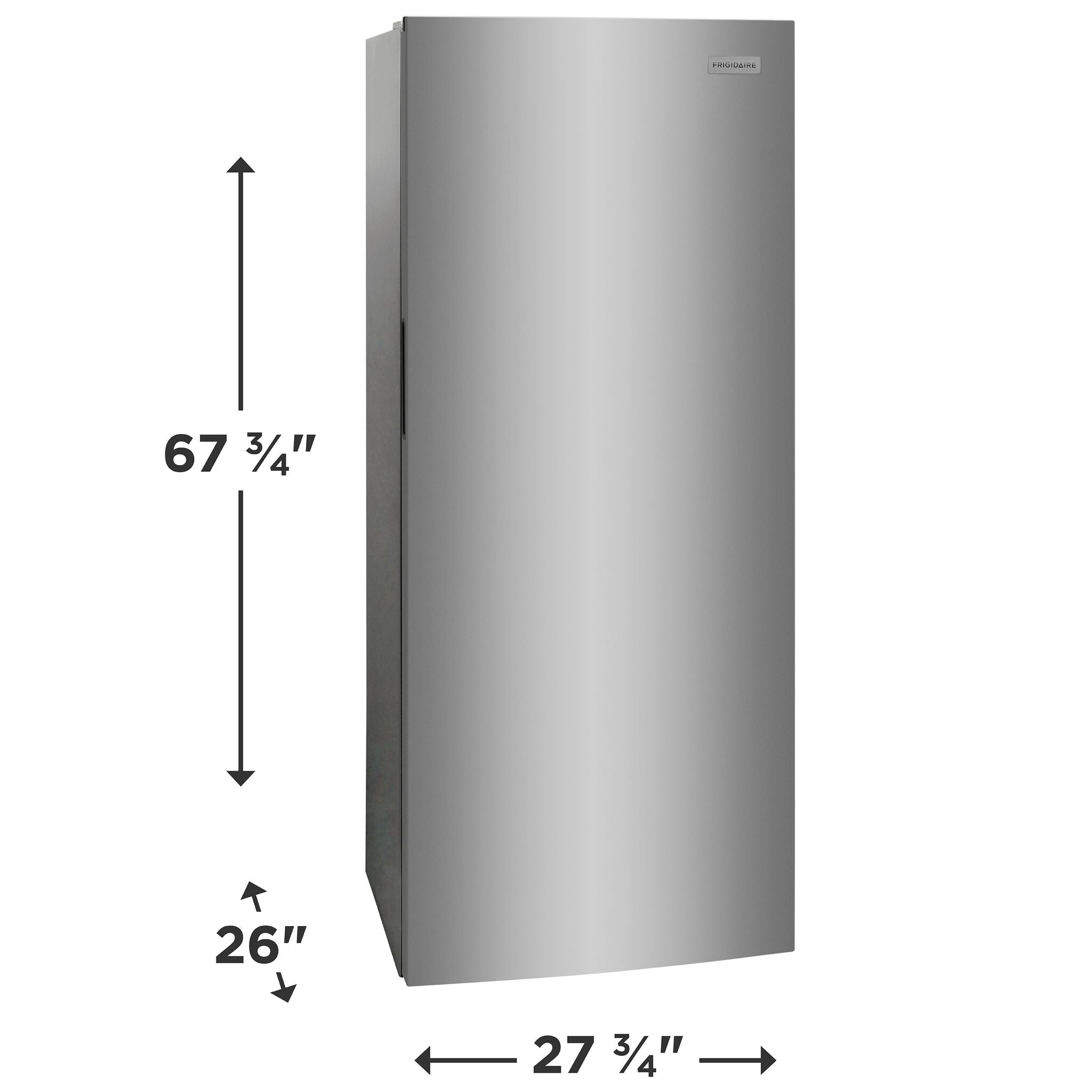 Frigidaire 27.75" 13 Cu. Ft. Stainless Steel Look Garage Ready Convertible Upright Freezer - FFUE1326AV