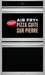 Frigidaire Gallery Four encastré double 10,6 pi³ avec mode pizza cuite sur pierre 30 po acier inoxydable GCWD3070AF--