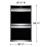 Frigidaire Gallery Stainless Steel 30" Double Electric Wall Oven with Stone-Baked Pizza (10.6 Cu. Ft.) - GCWD3070AF