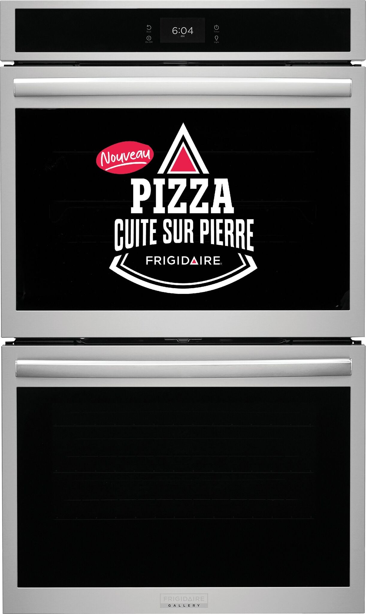 Frigidaire Gallery Four encastré double 10,6 pi³ avec mode pizza cuite sur pierre 30 po acier inoxydable GCWD3070AF--