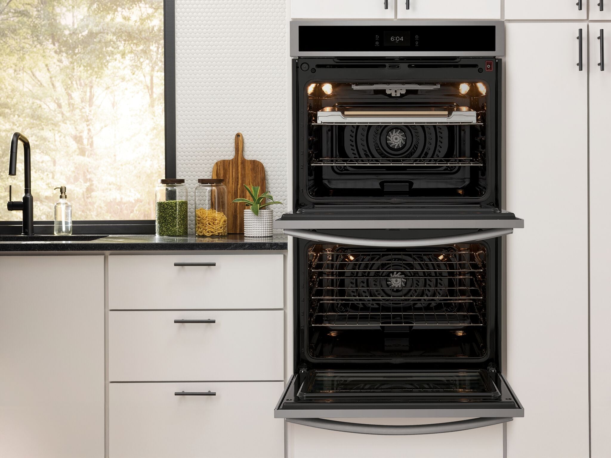 Frigidaire Gallery Stainless Steel 30" Double Electric Wall Oven with Stone-Baked Pizza (10.6 Cu. Ft.) - GCWD3070AF