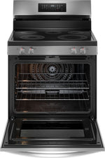 Frigidaire Gallery Smudge-Proof™ Stainless Steel 30" Rear Control Electric Range with Total Convection (5.3 Cu. Ft.) - GCREC059BF