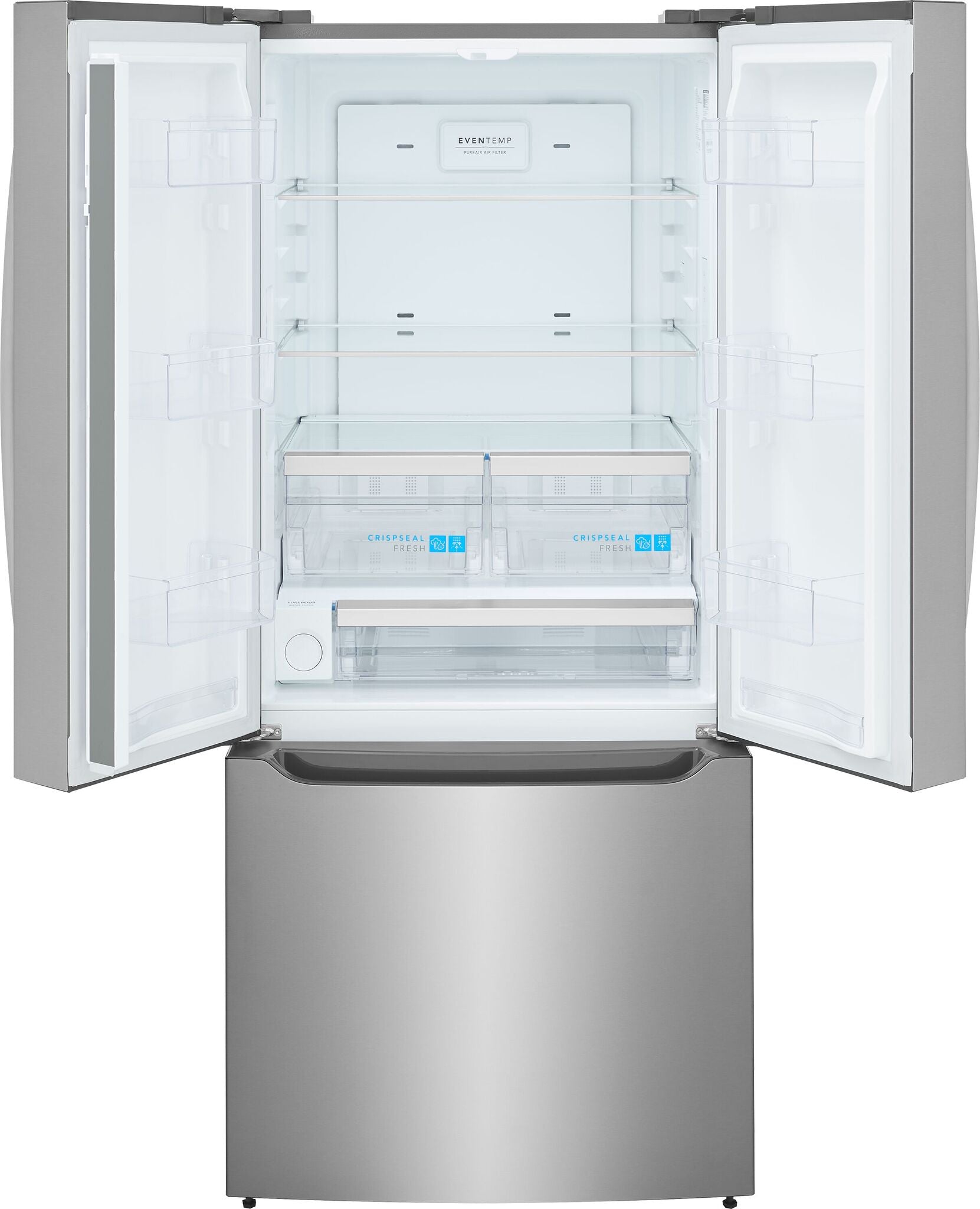 Frigidaire Gallery 30" 20.0 Cu. Ft. Stainless Steel Standard-Depth French Door Refrigerator - GRFS2023AF