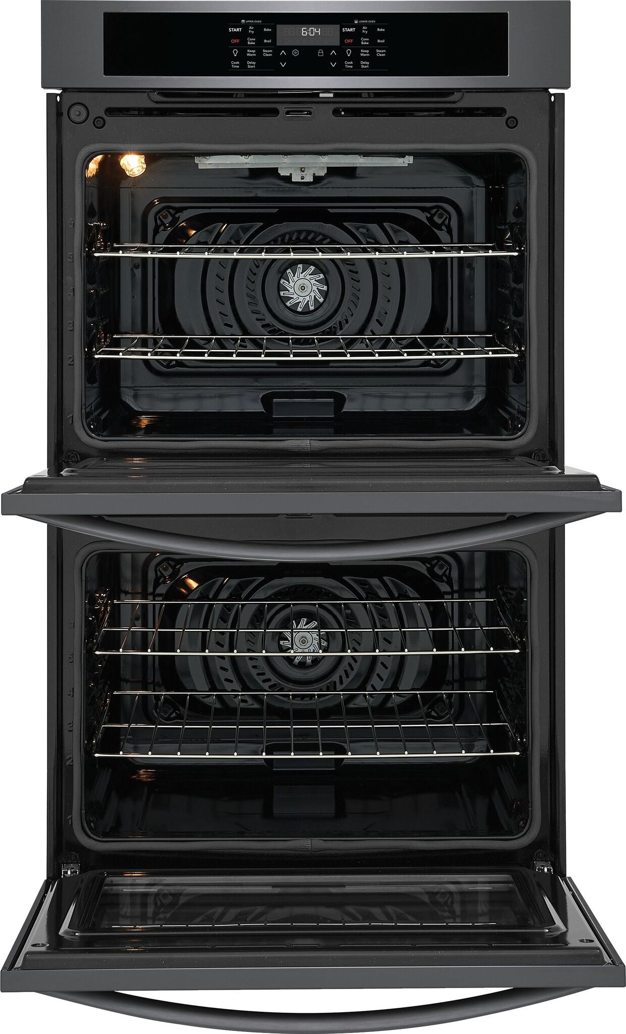 Frigidaire Black Stainless Steel 30" Double Wall Oven (10.6 Cu. Ft.) - FCWD3030AD