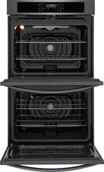 Frigidaire Black Stainless Steel 30" Double Wall Oven (10.6 Cu. Ft.) - FCWD3030AD