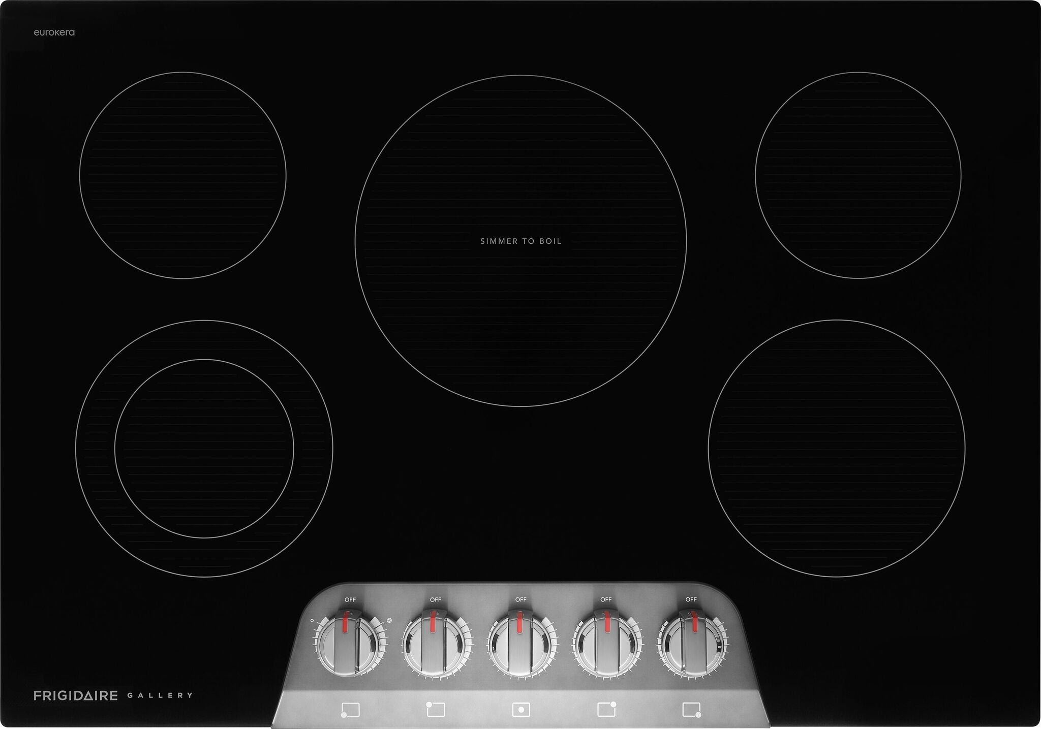 Frigidaire Gallery Black Stainless Steel 30" Electric Cooktop - GCCE3070BD