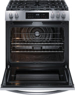 Frigidaire Stainless Steel 30" Front Control Gas Range with Air Fry - FCFG3082BS