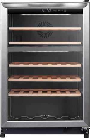 Frigidaire Refroidisseur à vin 4,4 pi³ de 22po à deux zones acier inoxydable – FRWE4626AS