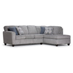 Galvan 2-Piece Sectional with Right-Facing Chaise - Grey