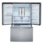 GE Profile 32.75" 17.5 Cu. Ft. Fingerprint Resistant Stainless Steel Counter-Depth French Door Refrigerator - PYE18HYRCFS