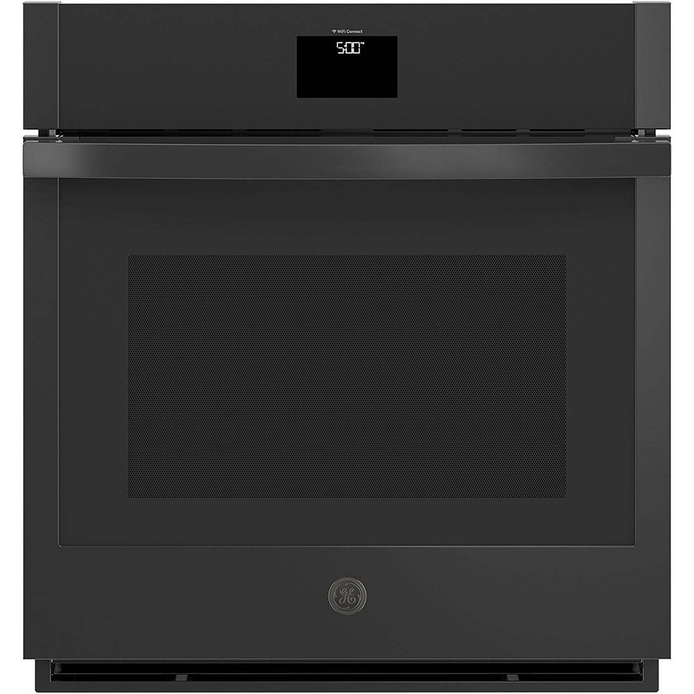 GE Black Stainless Steel 30" Built-in Convection Single Wall oven (5.0 Cu.Ft.) with No Preheat Air Fry - JTS5000DVBB