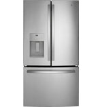 GE 35.75" 20.6 Cu. Ft. Fingerprint Resistant Stainless Steel Counter-Depth French Door Refrigerator with Energy Star - GYE21JYMFS