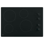 GE Black 30" Knob Control Electric Cooktop- JP3030DWBB