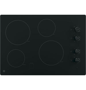 GE Black 30" Built-In Knob Control Electric Cooktop- JP3030DWBB
