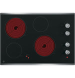 GE Stainless Steel 30" Knob Control Electric Cooktop - JP3030SWSS