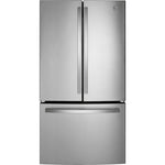 GE 35.75" 21.9 Cu. Ft. Fingerprint Resistant Stainless Steel Counter-Depth French Door Refrigerator - GWE22JYMFS