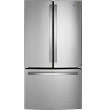 GE 35.75" 21.9 Cu. Ft. Fingerprint Resistant Stainless Steel Counter-Depth French Door Refrigerator - GWE22JYMFS