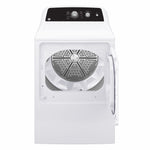 GE White Top Load Washer (4.4 Cu Ft.) & Electric Dryer with SaniFresh Cycle (6.2 cu.ft.) - GTW334BMRWS/GTX34EBMRWS