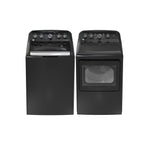 GE Diamond Grey Top Load Washer (4.9 Cu. Ft.) & Electric Dryer with SaniFresh Cycle (7.2 cu.ft.) - GTW491BMRDG/GTD49EBMRDG