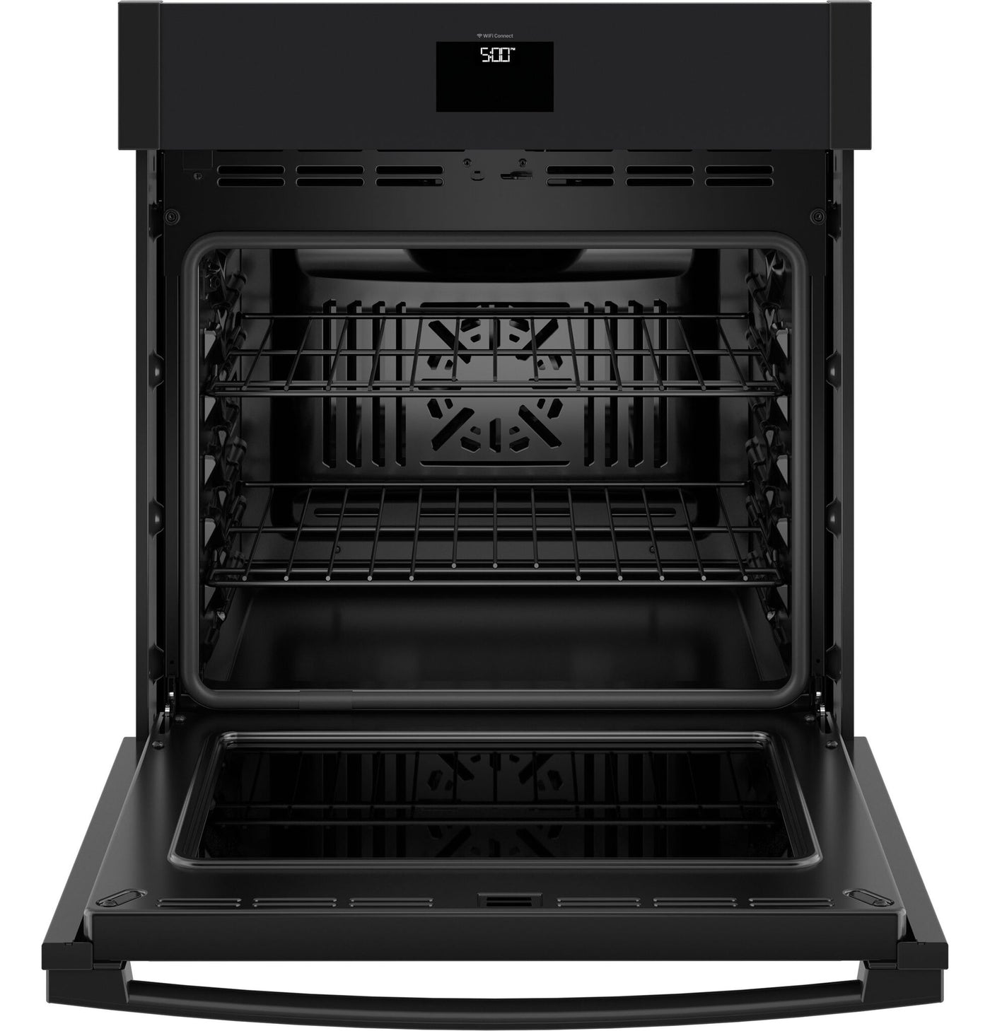 GE Black 27" Convection Wall Oven with No Preheat Air Fry (4.3 Cu.Ft.) - JKS5000DVBB