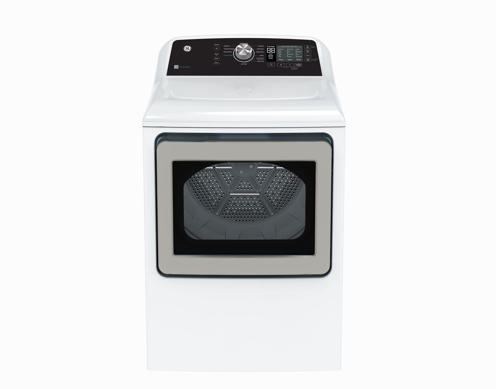 GE White Electric Dryer with SaniFresh Cycle (7.4 cu.ft.) - GTD68EBMRWS