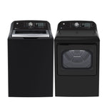 GE Diamond Grey Top Load Washer ( 5.3 Cu. Ft.) & Electric Dryer with SaniFresh Cycle (7.4 cu.ft.) - GTW681BMRDG/GTD68EBMRDG