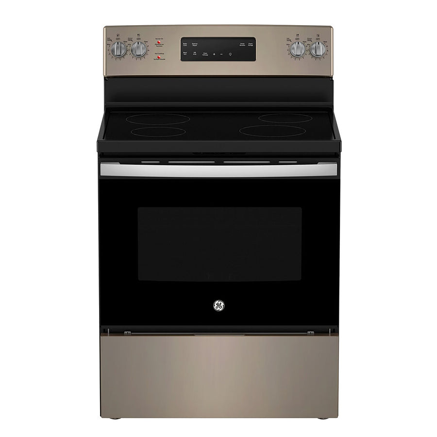 GE Slate Freestanding Electric Range with Storage Drawer (5.0 Cu. Ft.) - JCB630ETES