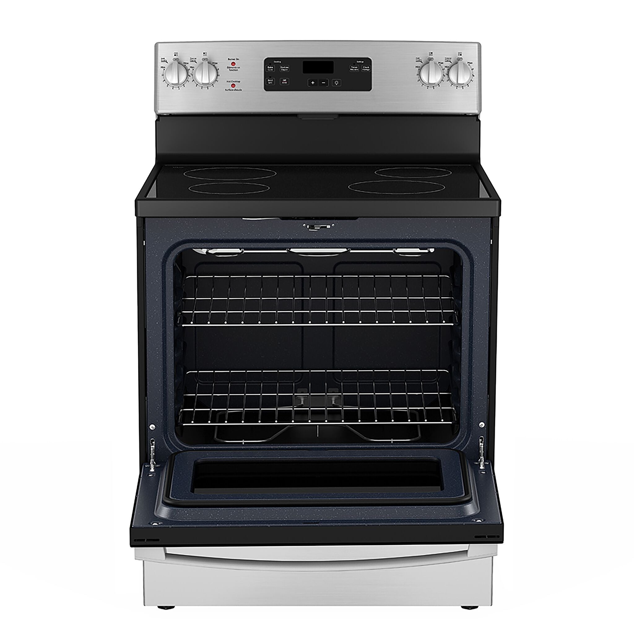 GE Stainless Steel Smooth Top Freestanding Electric Range (5.0 Cu. Ft.) - JCBS630SVSS