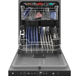 GE White Top Control Dishwasher with Sanitize Cycle - GDP630PGRWW