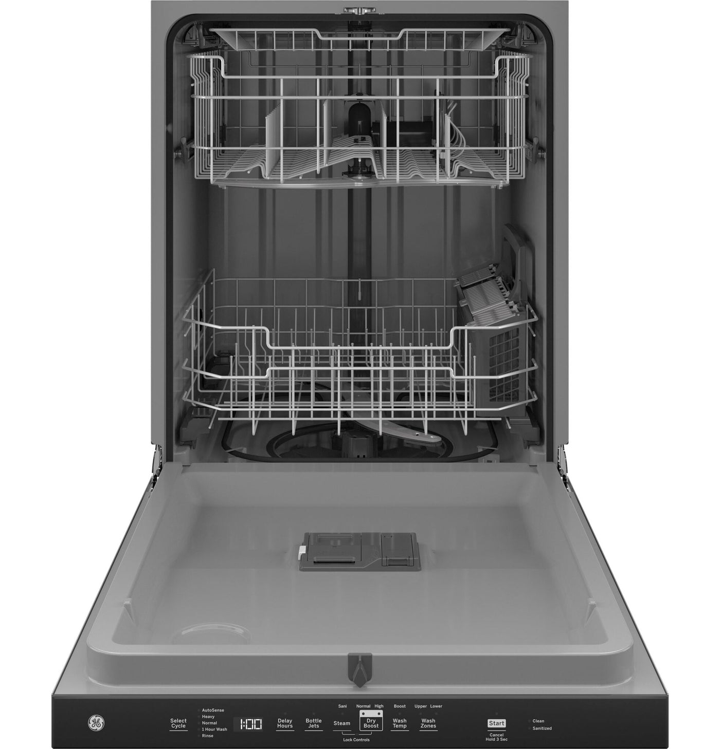 GE Fingerprint Resistant Stainless Steel Dishwasher with Sanitize Cycle - GDP630PYRFS