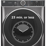 GE Black Stainless Smart Steam Front Load Electric Dryer with Sanitize Cycle ( 7.8 cu. ft.) - GFD65ESMVDS