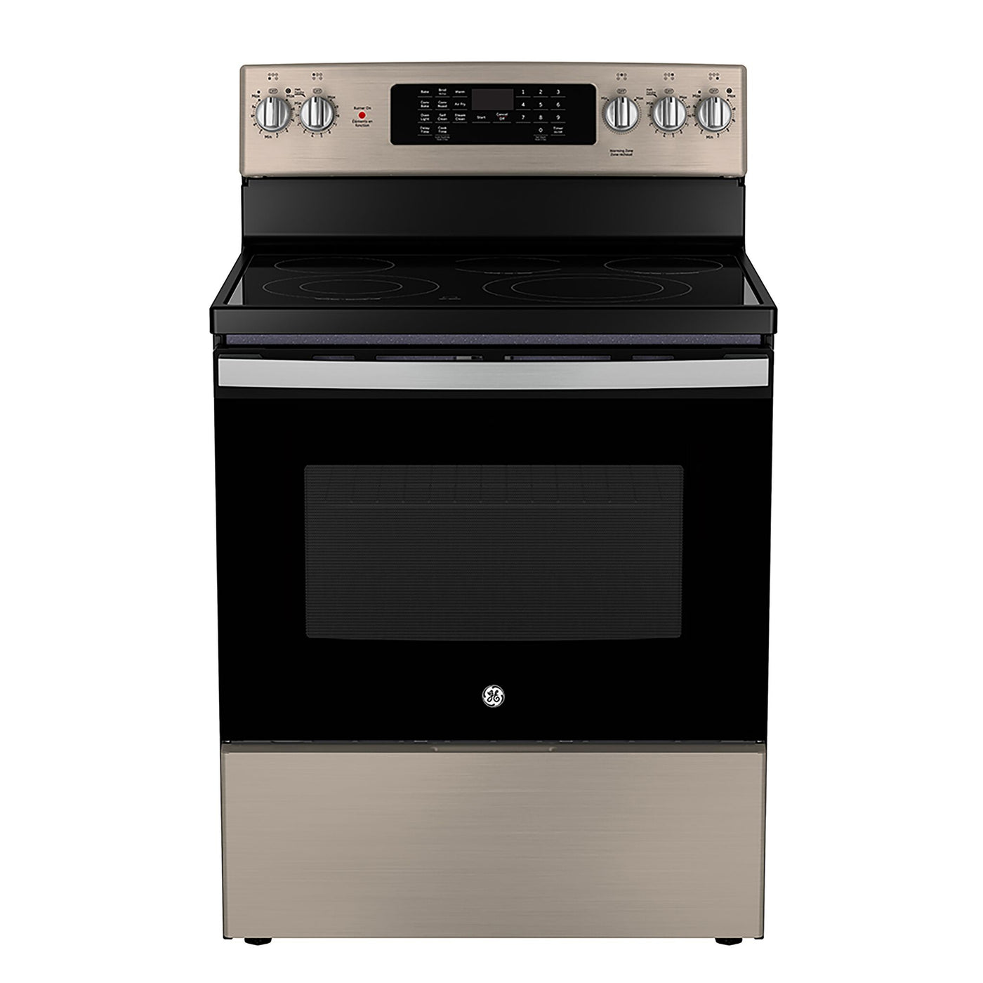GE Slate Freestanding Electric Convection Range with No-Preheat Air Fry (5.0 Cu. Ft.) - JCB840ETES