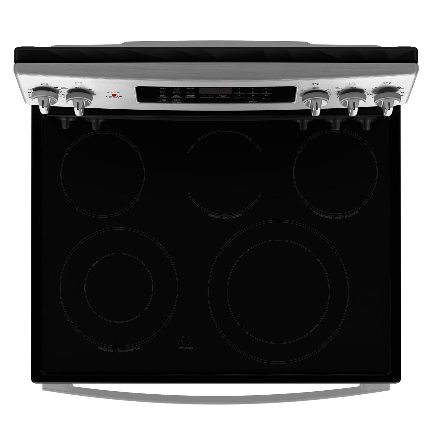 GE Stainless Steel Free-Standing Electric Convection Range with No-Preheat Air Fry (5.0 cu.ft) - JCB840STSS