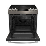 GE Profile Slate Slide-In Electric Convection Range with Air Fry (6.3 Cu. Ft.) - PCS940EMES
