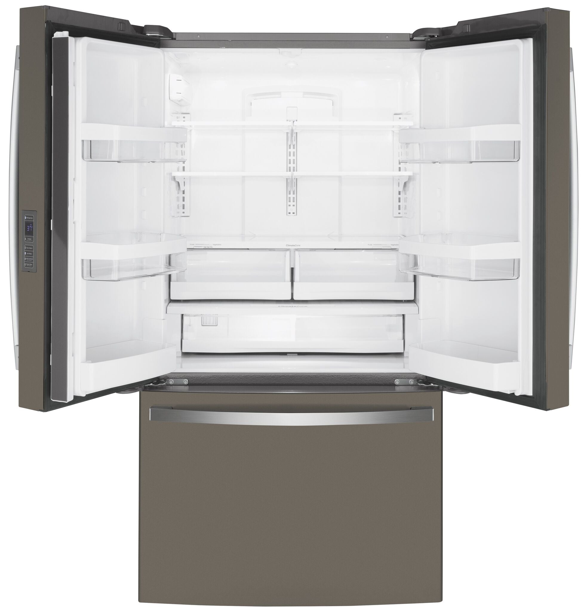 GE Slate Counter-Depth French-Door Refrigerator ( 23.1 Cu.Ft. ) - GWE23GMNES