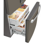 GE Slate Counter-Depth French-Door Refrigerator ( 23.1 Cu.Ft. ) - GWE23GMNES