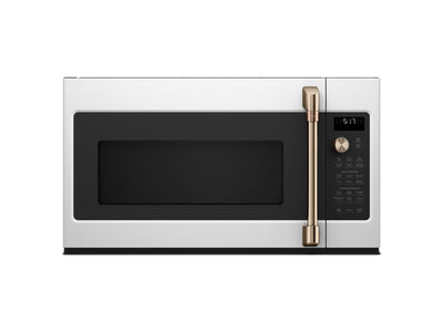 Café Four micro-ondes avec hotte intégrée 1,7 pi³ avec convection blanc mat CVM517P4RW2