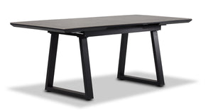 Gemini Table de salle à manger avec rallonge – gris